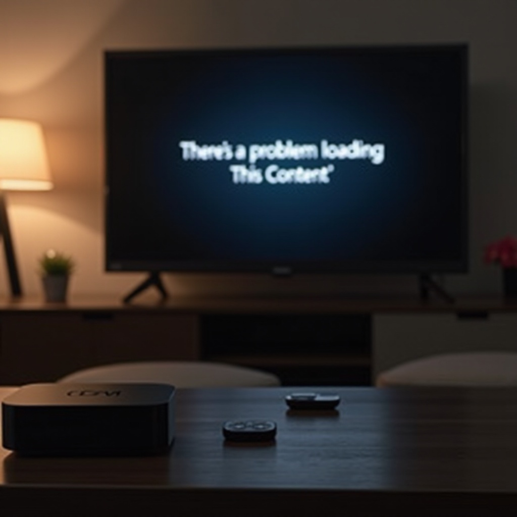 Apple TV มีปัญหาในการโหลดเนื้อหานี้
