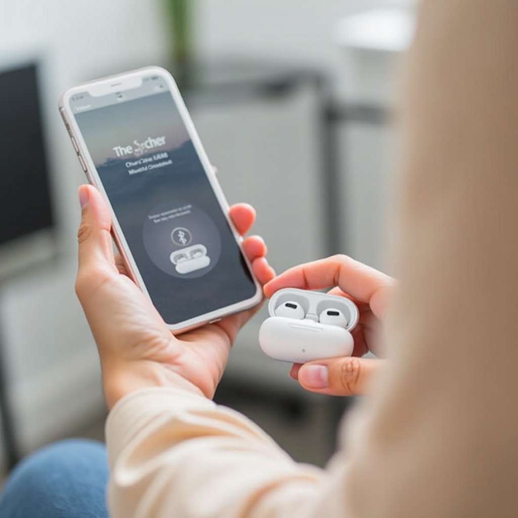 memasangkan earbud jlab ke iphone