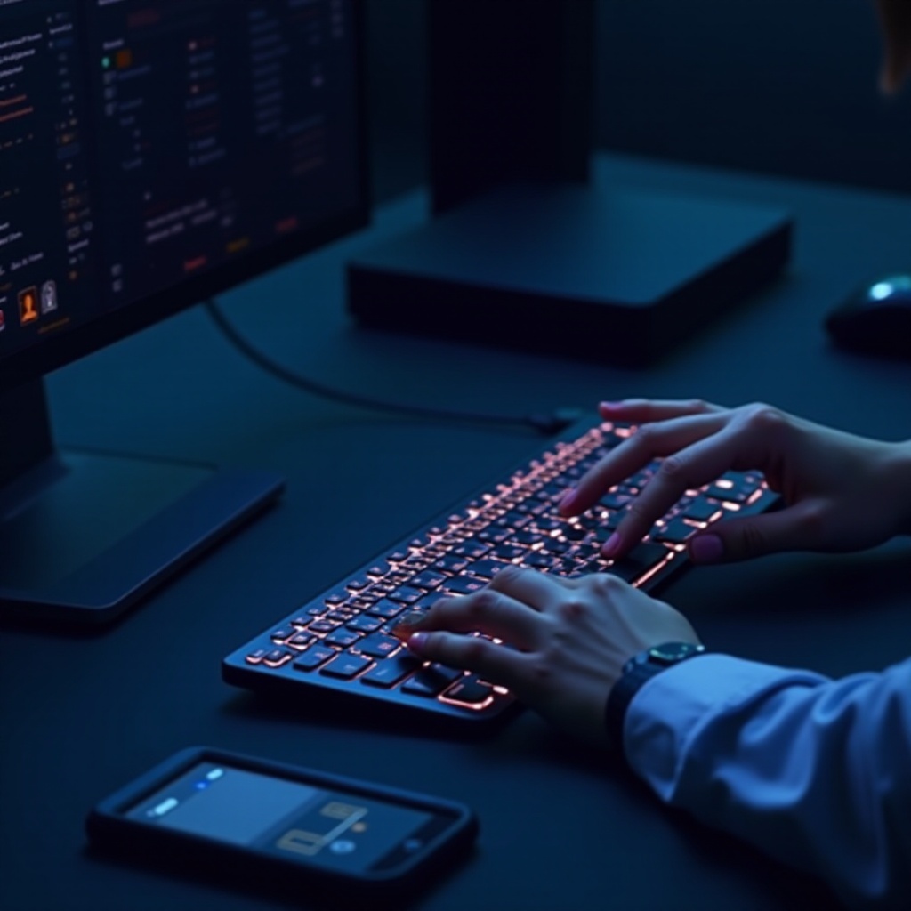 왜 내 레이저 키보드에 불이 들어오지 않나요?