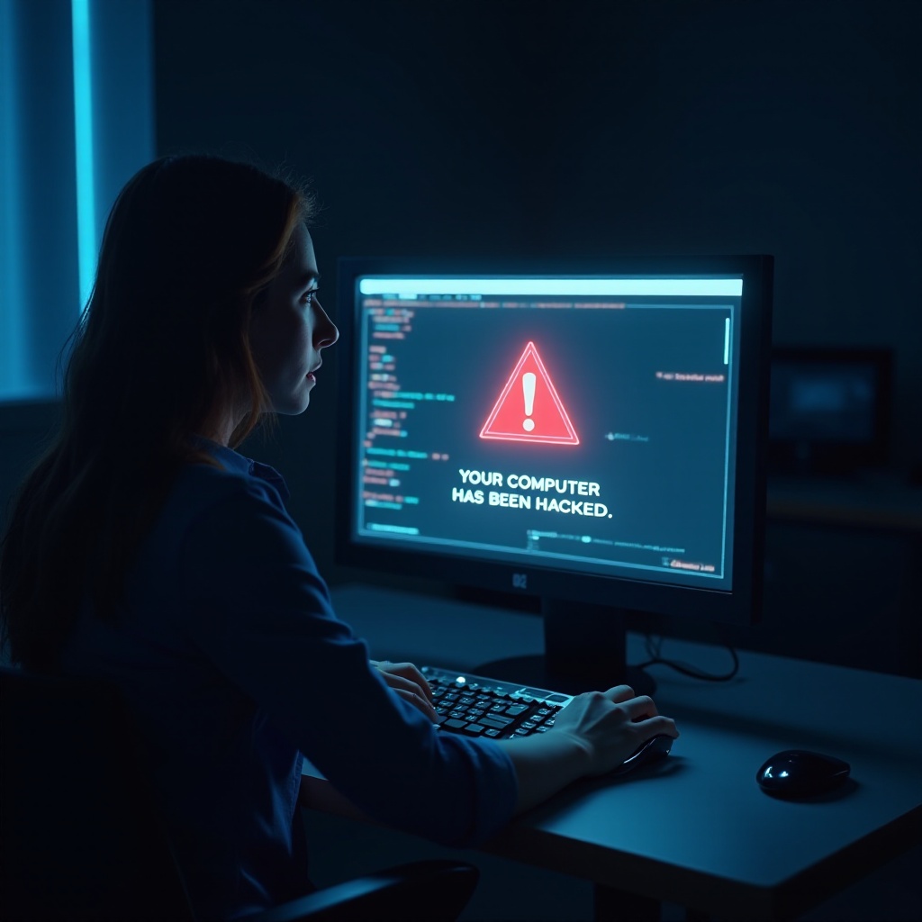 bilgisayarınıza sızıldı mesajı