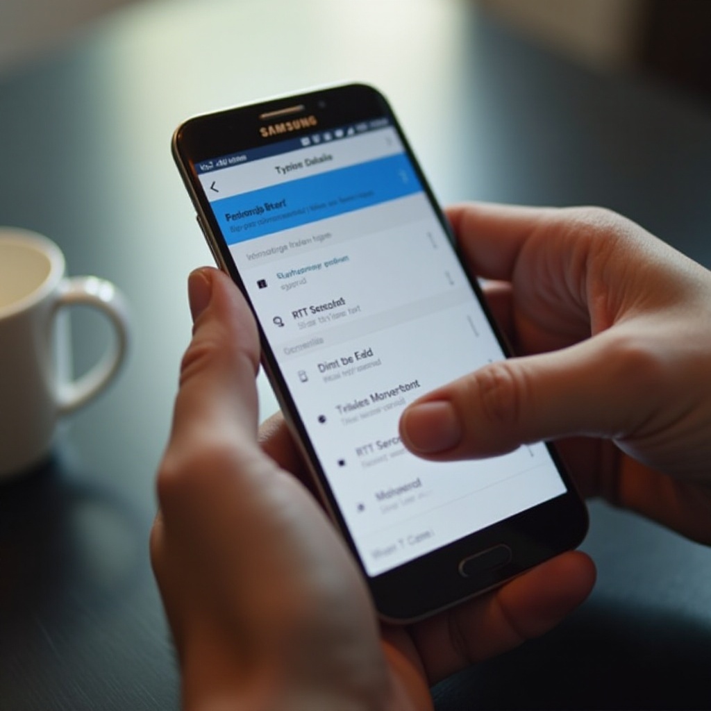 วิธีปิด RTT บน Samsung