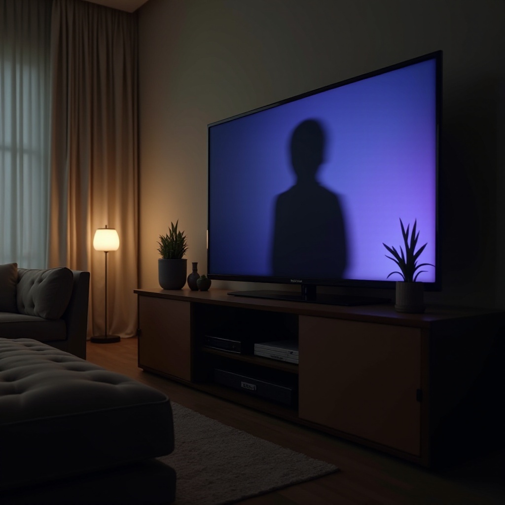 televizyonumda neden siyah bir gölge var