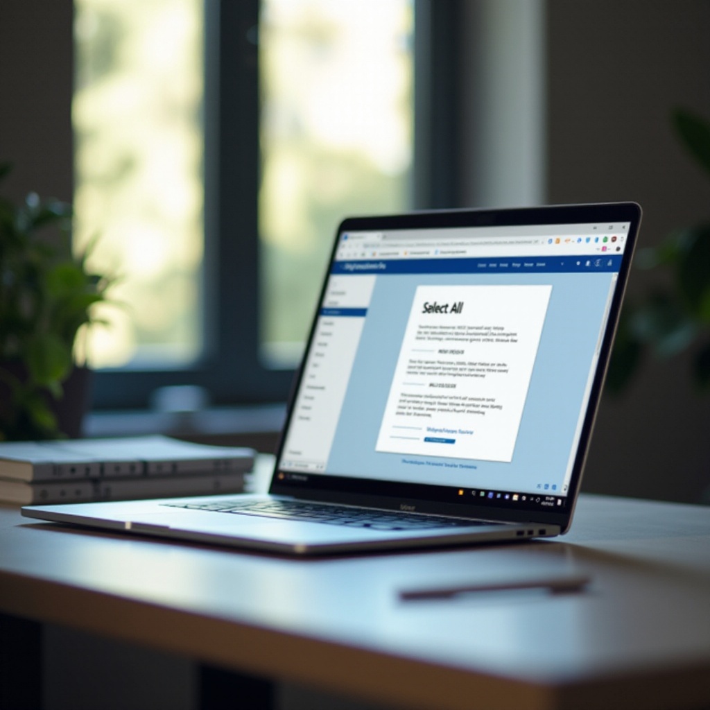 노트북에서 전체 선택하는 방법